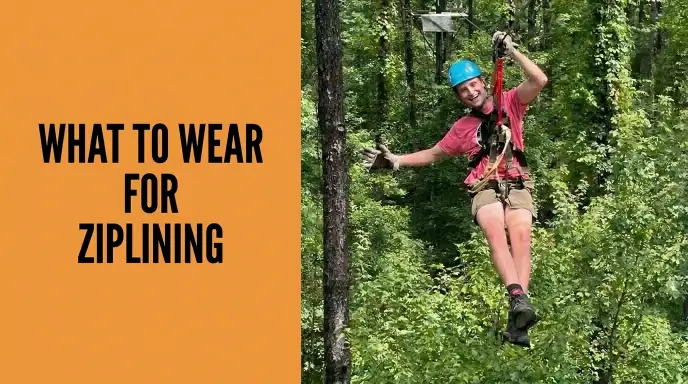 A person enjoying zipline adventure