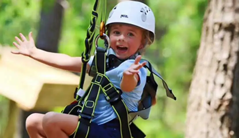 kids zipline in Charleston SC