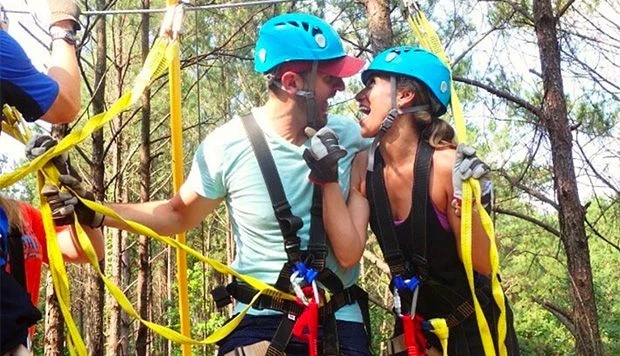 Zip Line at outdoor wedding venue